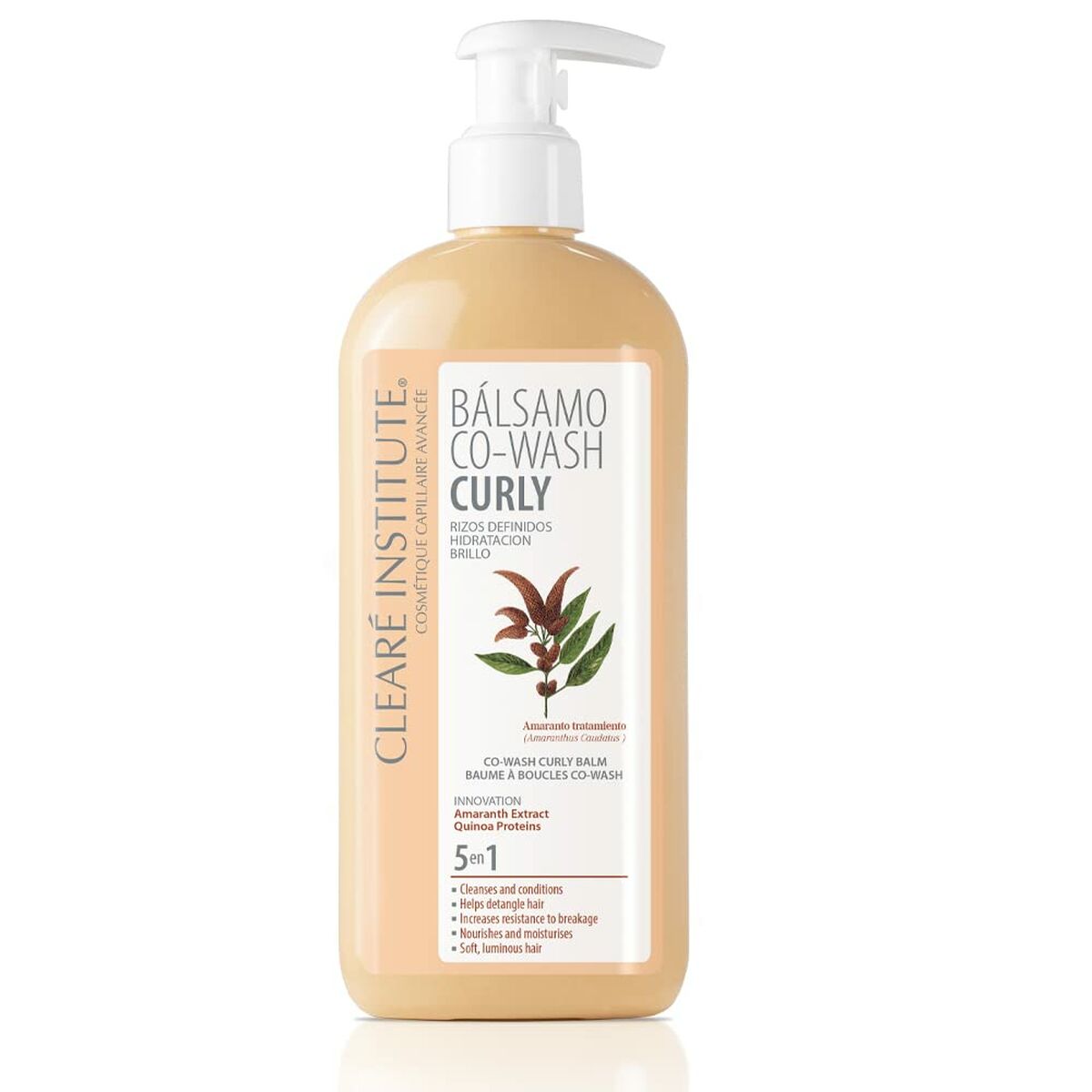 Curl Defining Fluid Clearé Institute Wash Curly 300 ml produktemballage