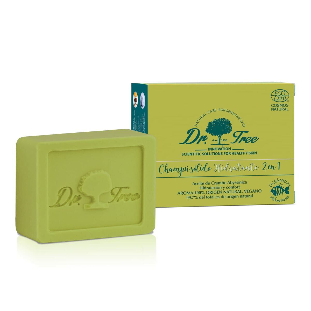 Shampoo Bar Dr. Tree Moisturizing 75 g shampooflaske