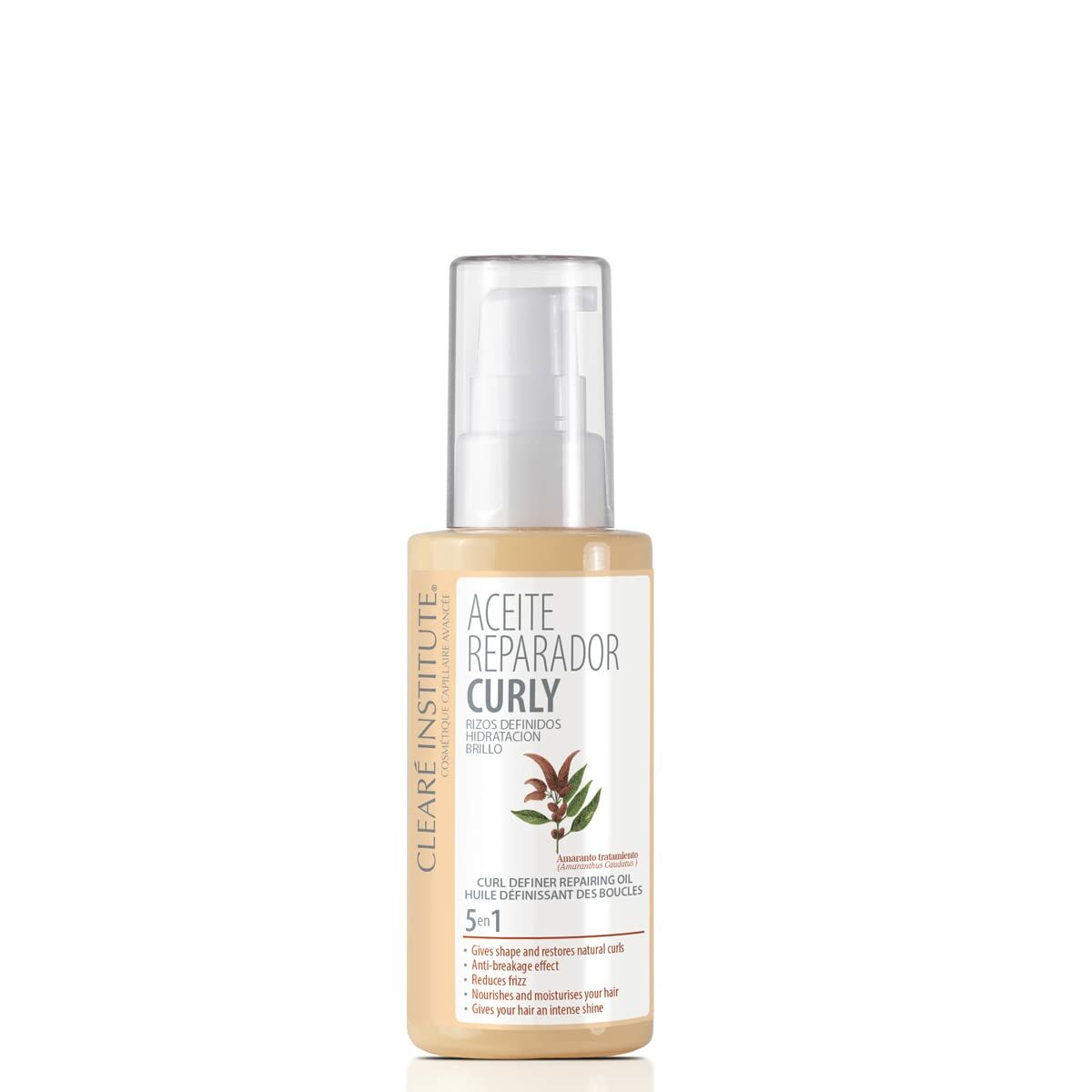 Hair Oil Clearé Institute Curly 50 ml produktemballage