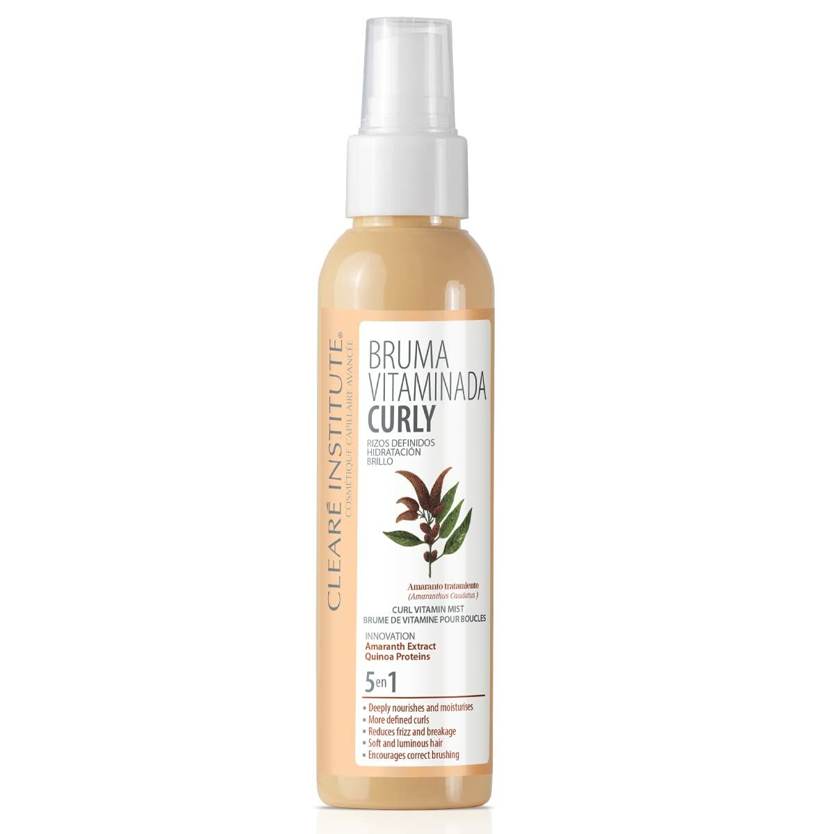 Hair Mist Clearé Institute Bruma Vitaminada Krøllet Med vitaminer Krøllet hår 5-i-1 125 ml produktemballage