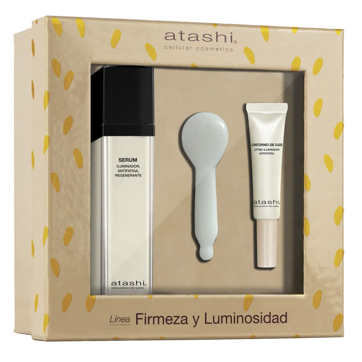 Beauty Kit Atashi Firmeza Y Luminosidad 3 stykkers produktemballage