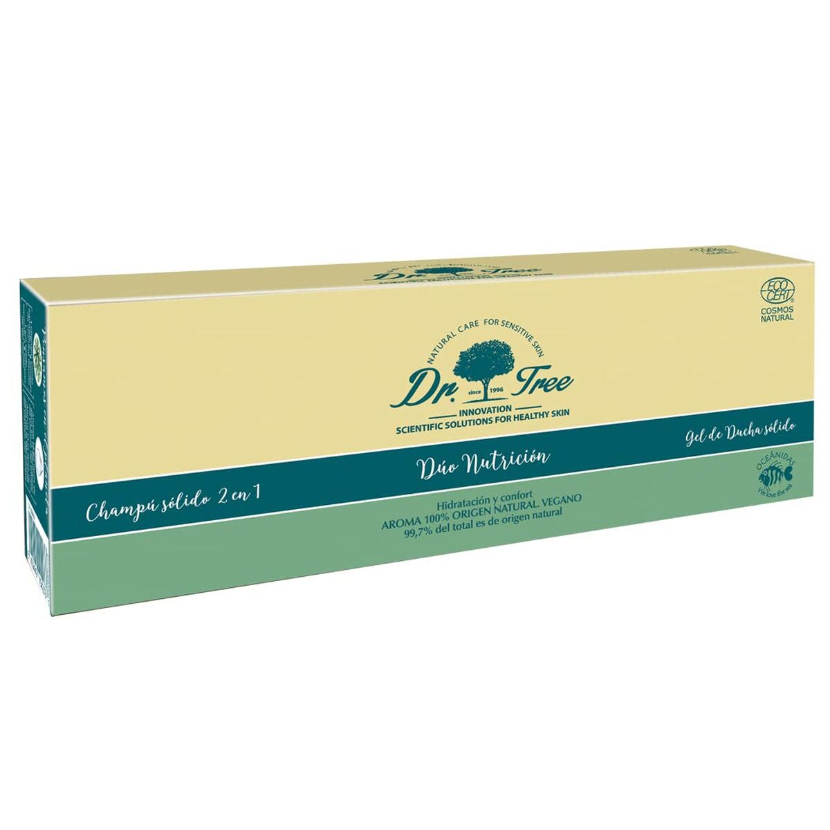 Brusesæt Dr. Tree Duo Sensitive skin 2 stykker til kvinder produktemballage