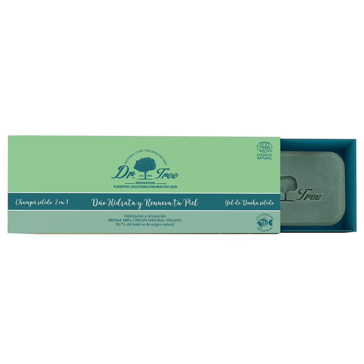 Brusesæt Dr. Tree Duo Sensitive skin 2 stk. produktemballage