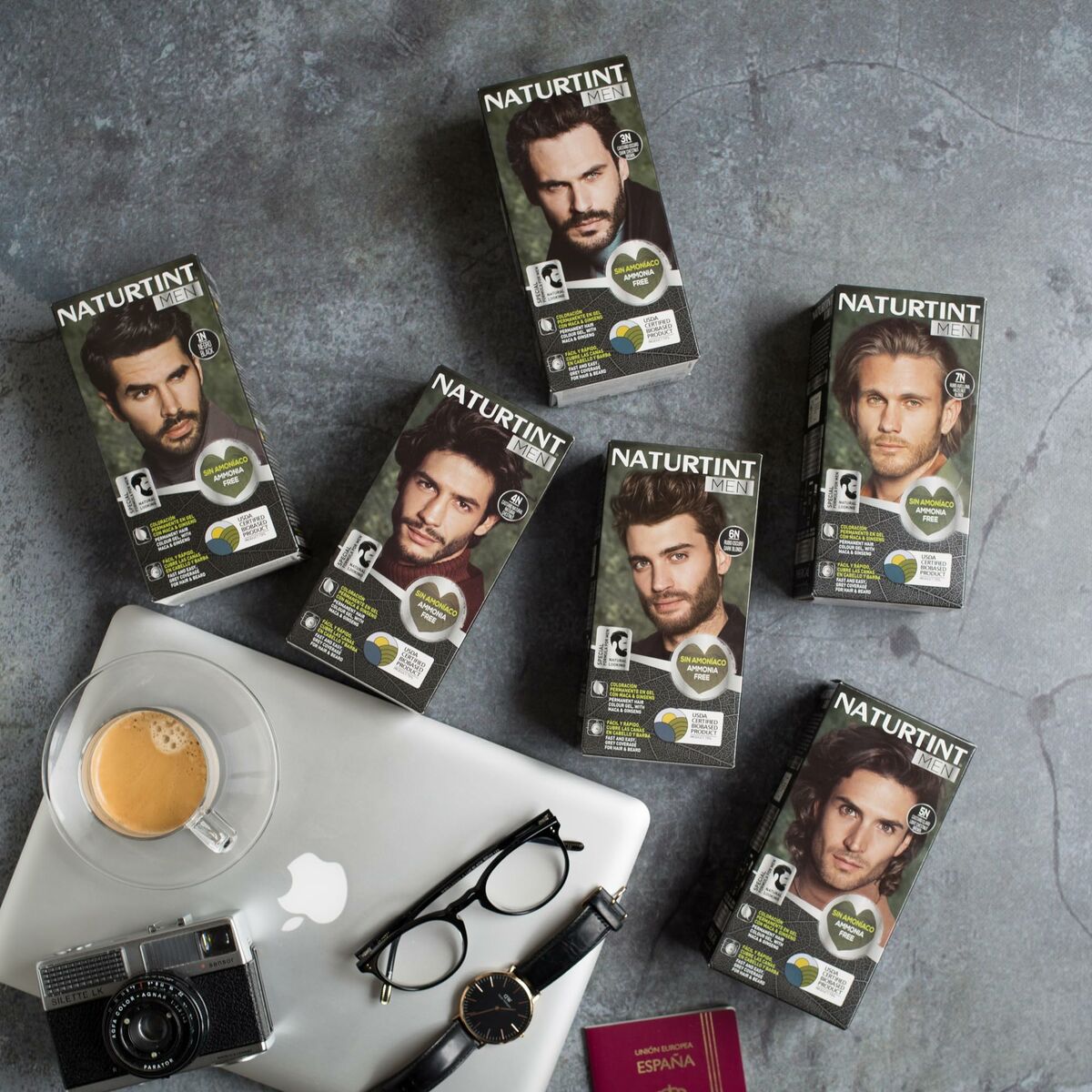 Permanent Dye Naturtint MEN Black for Men produktemballage