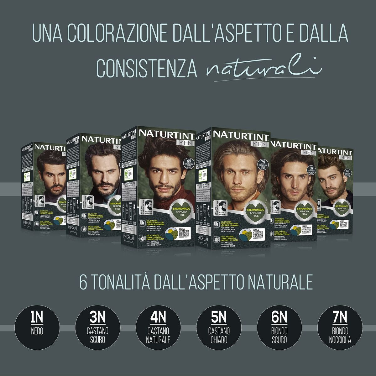Permanent Dye Naturtint MEN Black for Men produktemballage