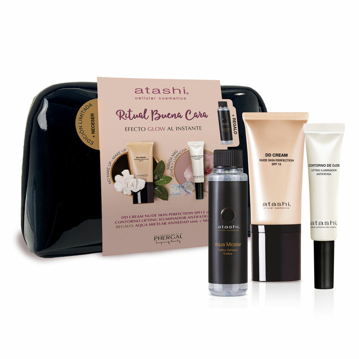 Makeup Sæt Atashi CELLULAR COSMETICS 4 stykkers produktemballage