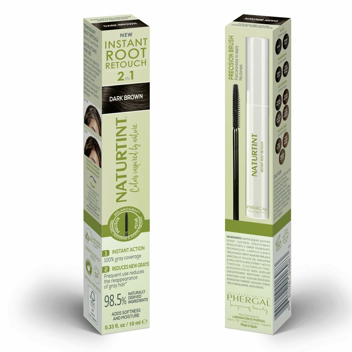 Hårmaske Naturtint COLORACIÓN 10 ml hårmaske emballage