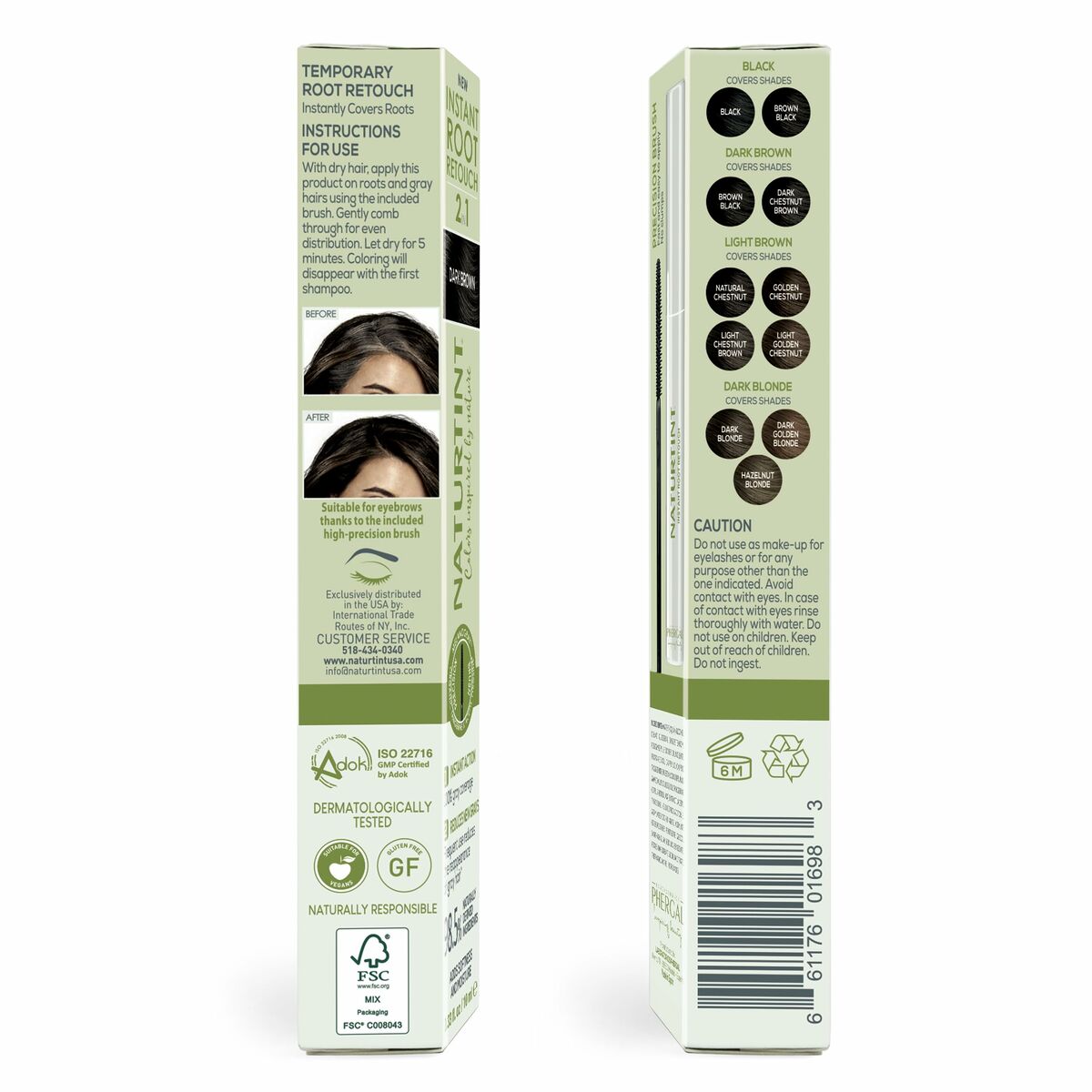 Hårmaske Naturtint COLORACIÓN 10 ml hårmaske emballage