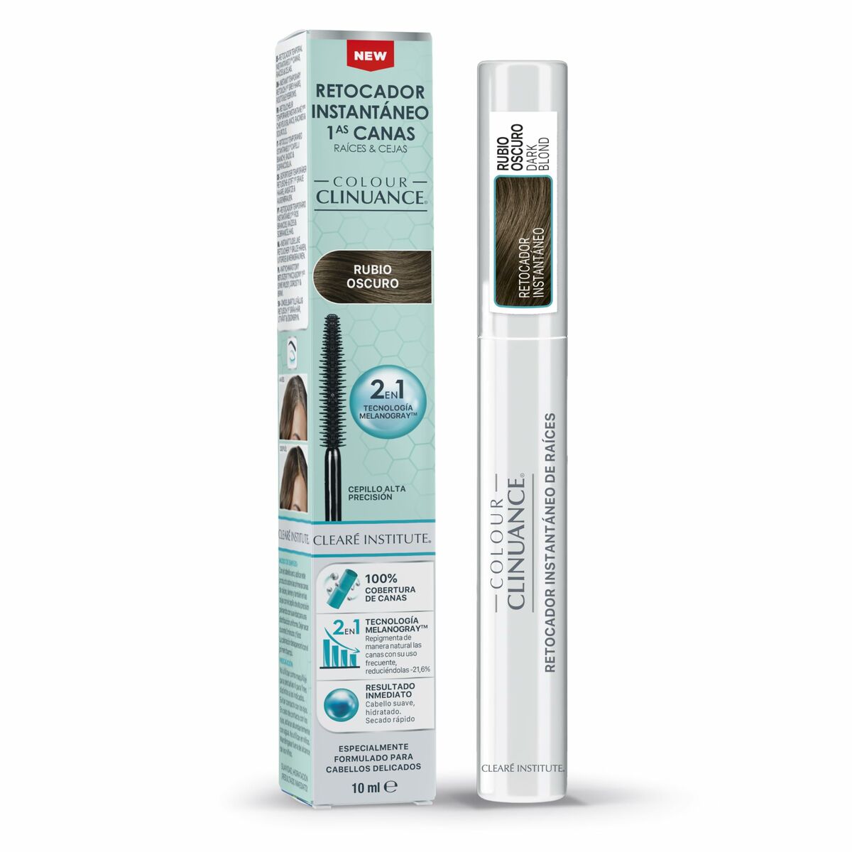 Eyebrow Tint Clearé Institute COLOR CLINUANCE Dark Blonde 10 ml produktemballage