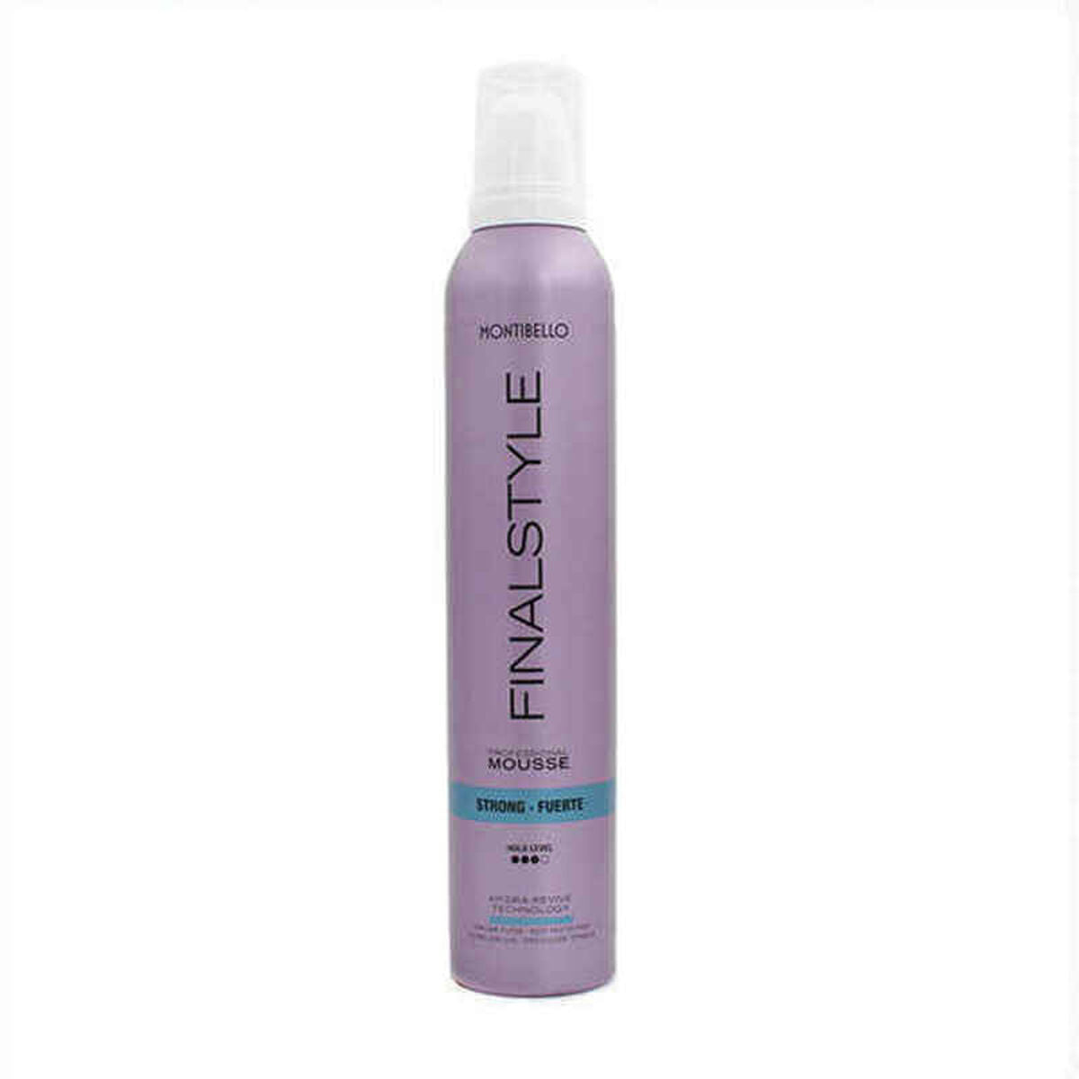 Strong Hold Mousse Montibello Finalstyle Mousse Stærk produktemballage