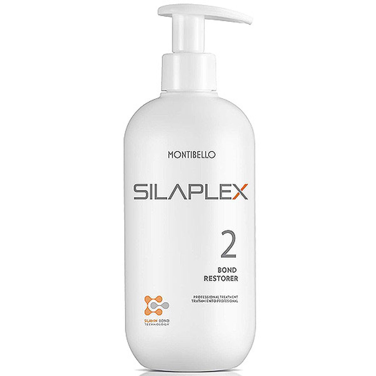 Hårgenopbygningspleje Montibello Silaplex 2 500 ml produktemballage