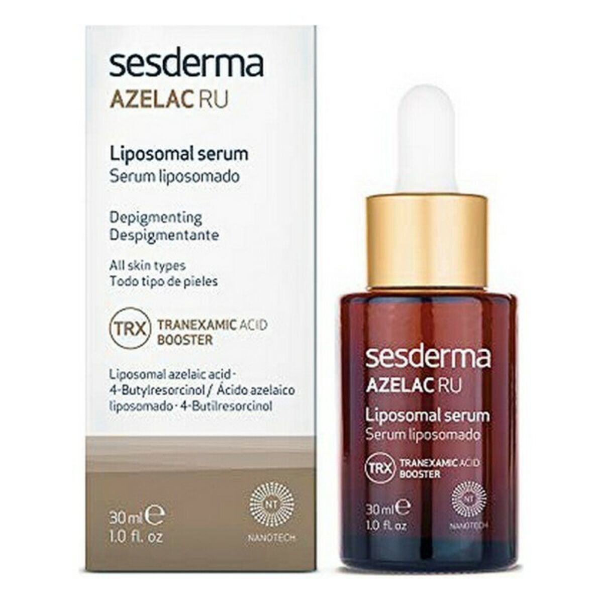 Anti-Pigment Serum Sesderma Azelac Ru 30 ml til kvinder serumflaske
