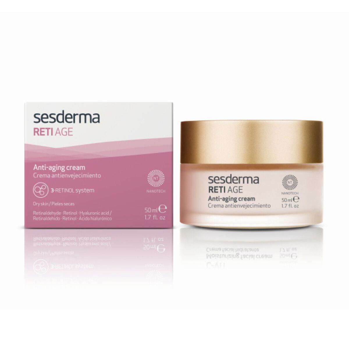 Anti-Wrinkle Cream Sesderma 50 ml til kvinder hudpleje emballage