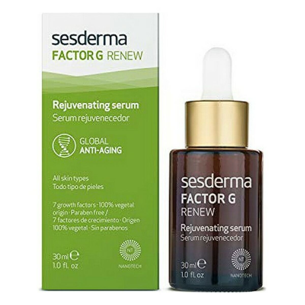 Facial Serum Sesderma Factor G Renew 30 ml til kvinder serumflaske
