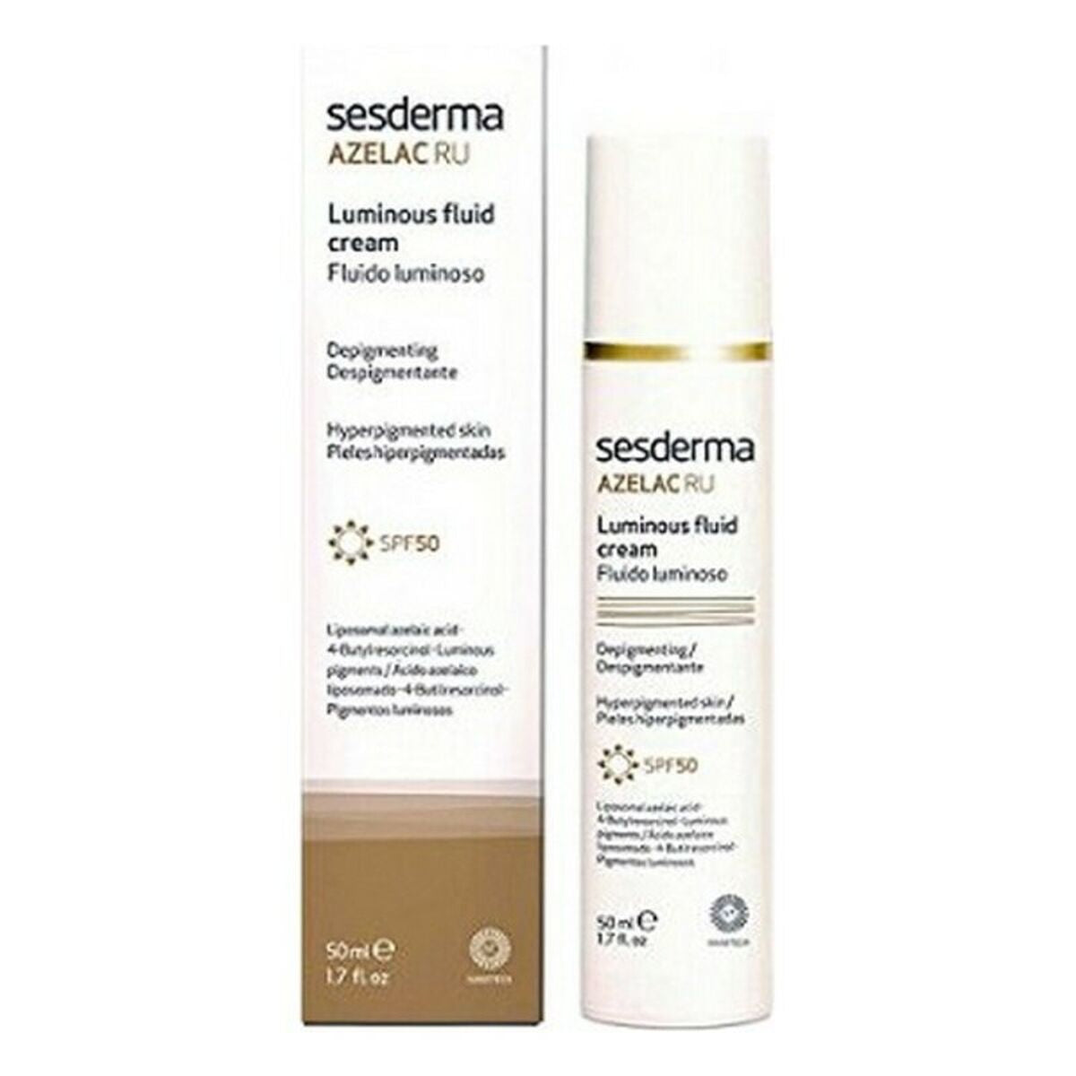 Korrigerende anti-brune pletter Sesderma Azelac Ru 50 ml til kvinder produktemballage