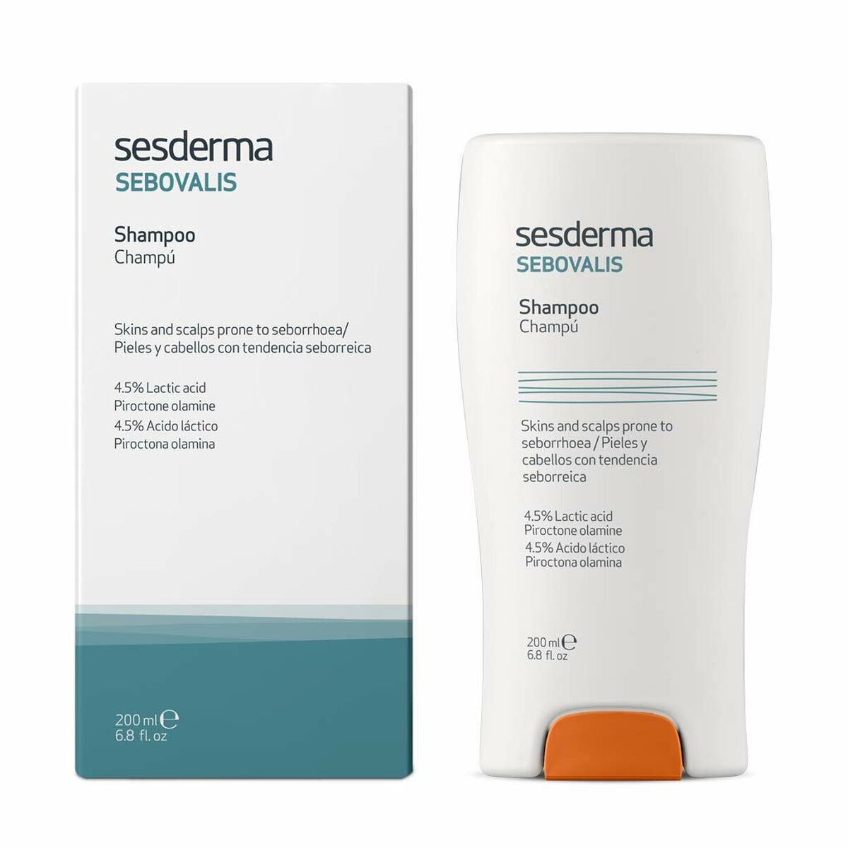 Anti-skælshampoo Sesderma Sebovalis 200 ml til kvinder shampooflaske