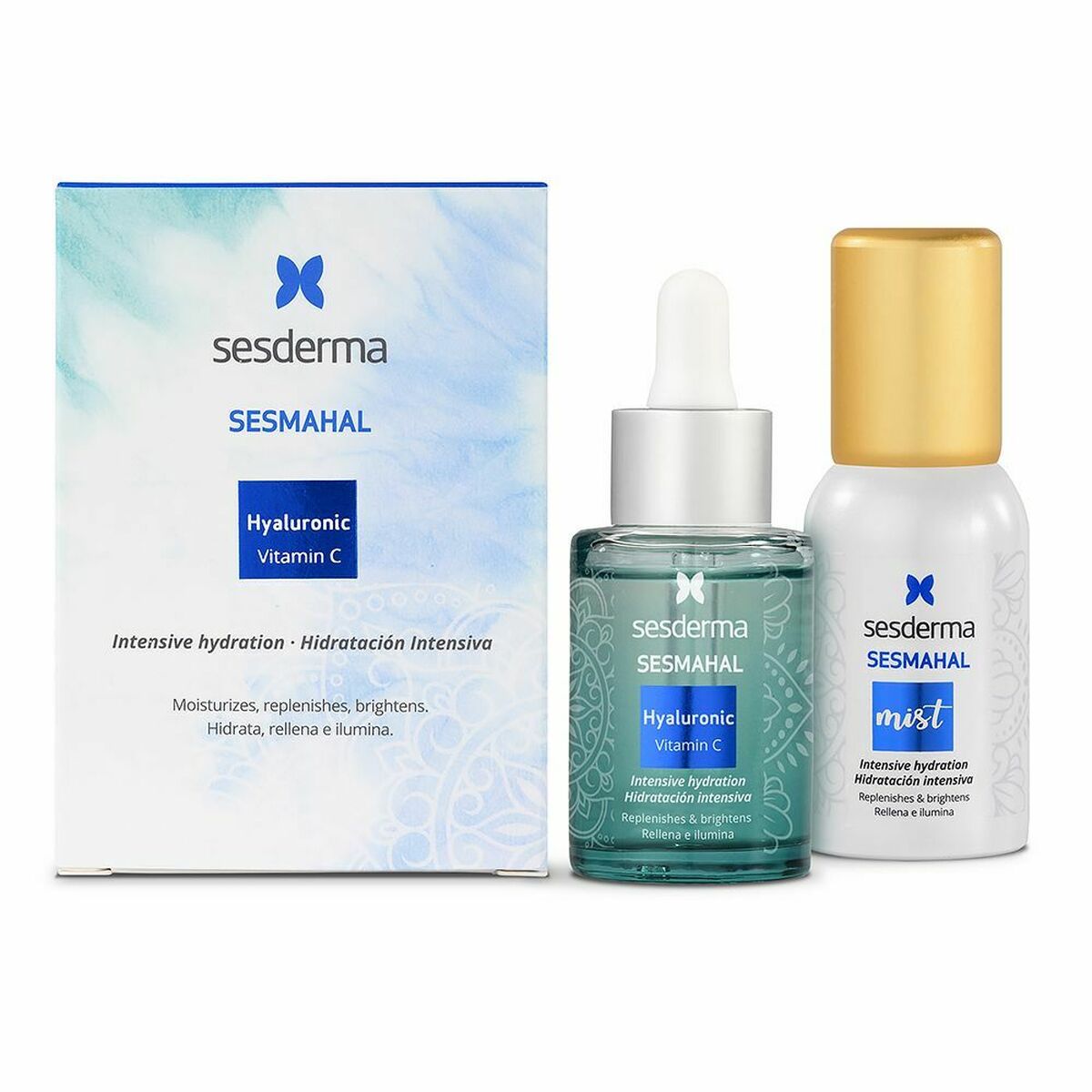Unisex kosmetiksæt Sesderma Sesmahal C 30 ml Moisturizing Intensive for Women produktemballage
