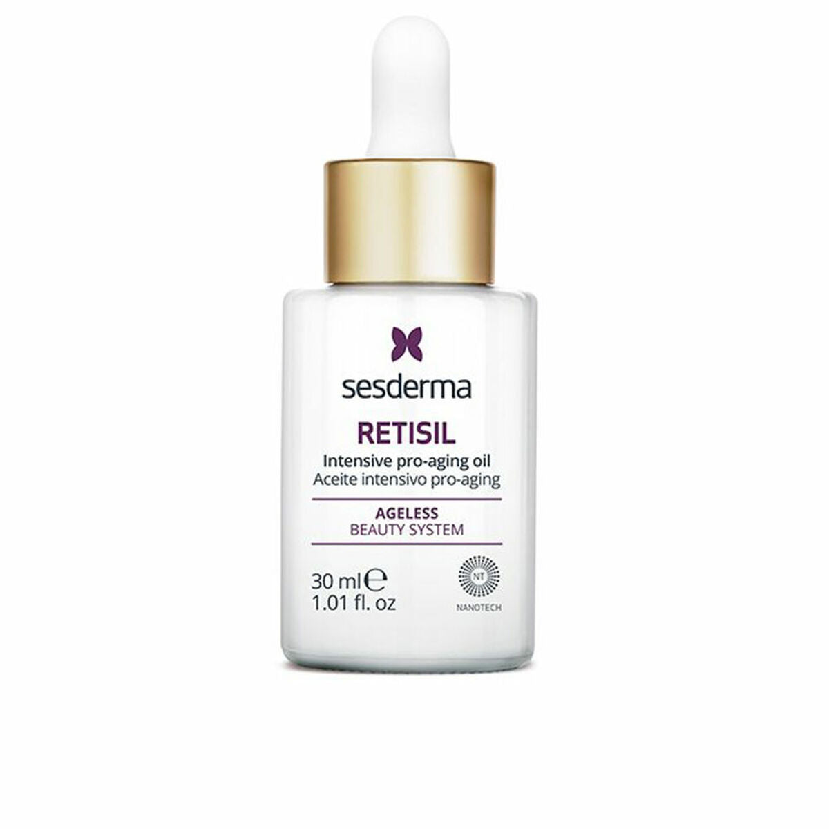 Ansigtsolie Sesderma Retisil 30 ml til kvinder produktemballage