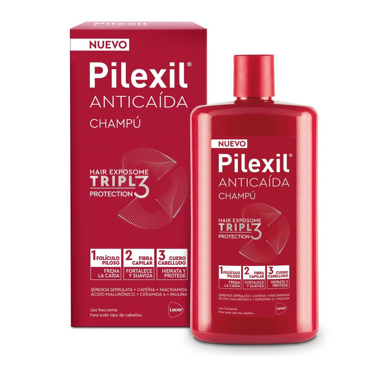 Shampoo Pilexil CHAMPÚ 450 ml shampooflaske