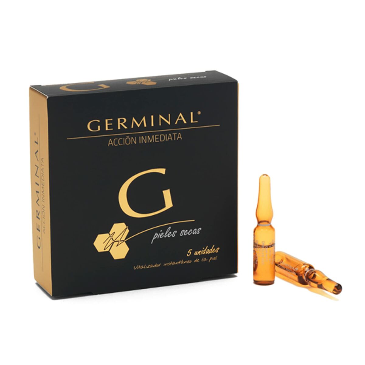 Ampuller Germinal Dry Skin 5 x 1,5 ml 1,5 ml 1,5 ml til kvinder produktemballage