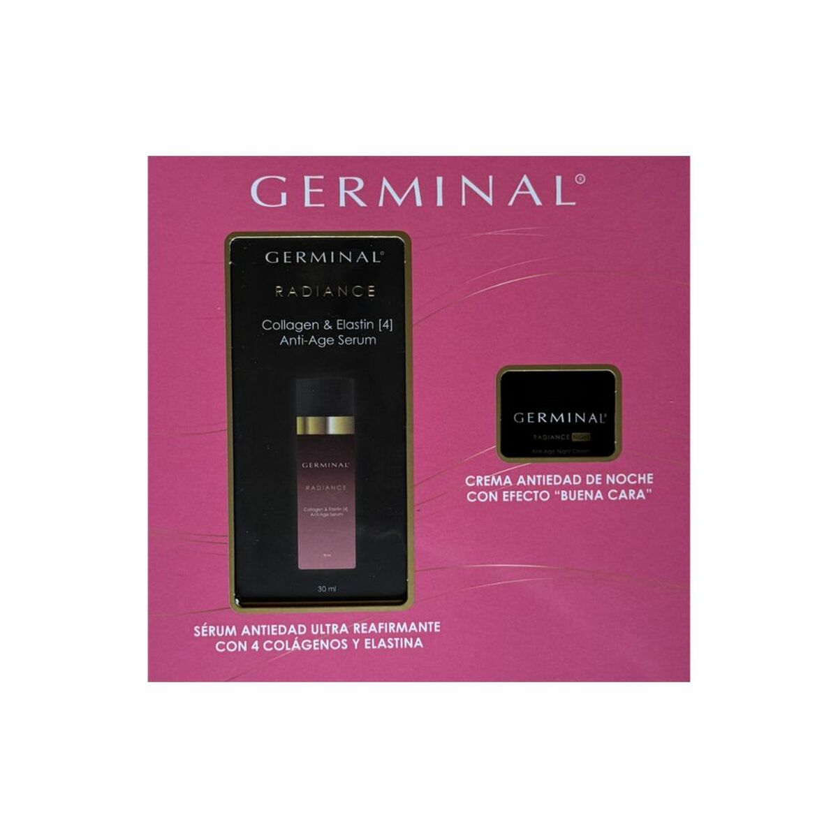 Kosmetisk sæt Germinal RADIANCE 2 stykker til kvinder produktemballage