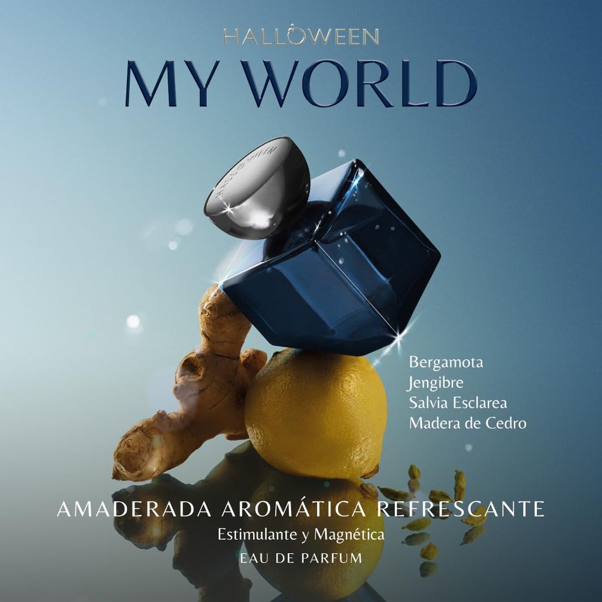 Herreparfume Halloween MY WORLD 125 ml produktemballage