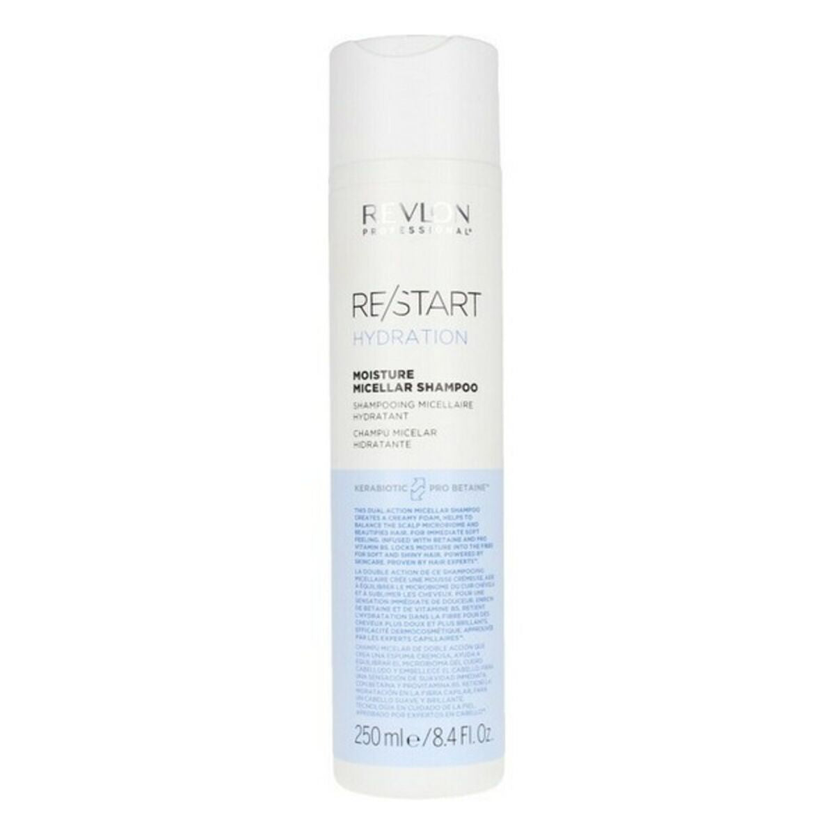Moisturizing Shampoo Re-Start Revlon 250 ml 1 L shampooflaske