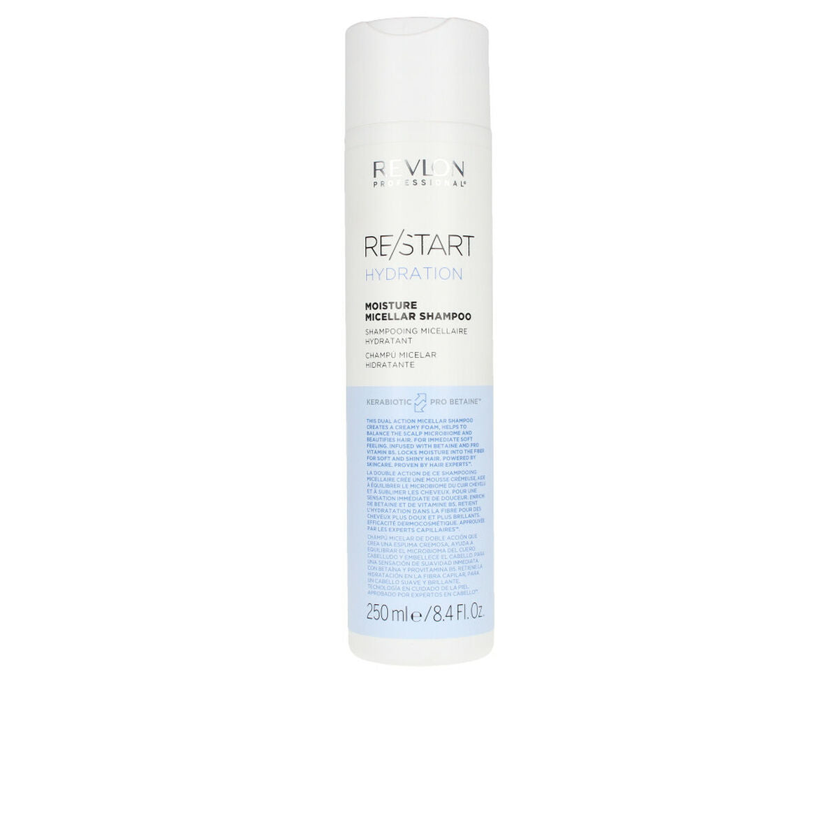 Moisturizing Shampoo Re-Start Revlon 250 ml 1 L shampooflaske