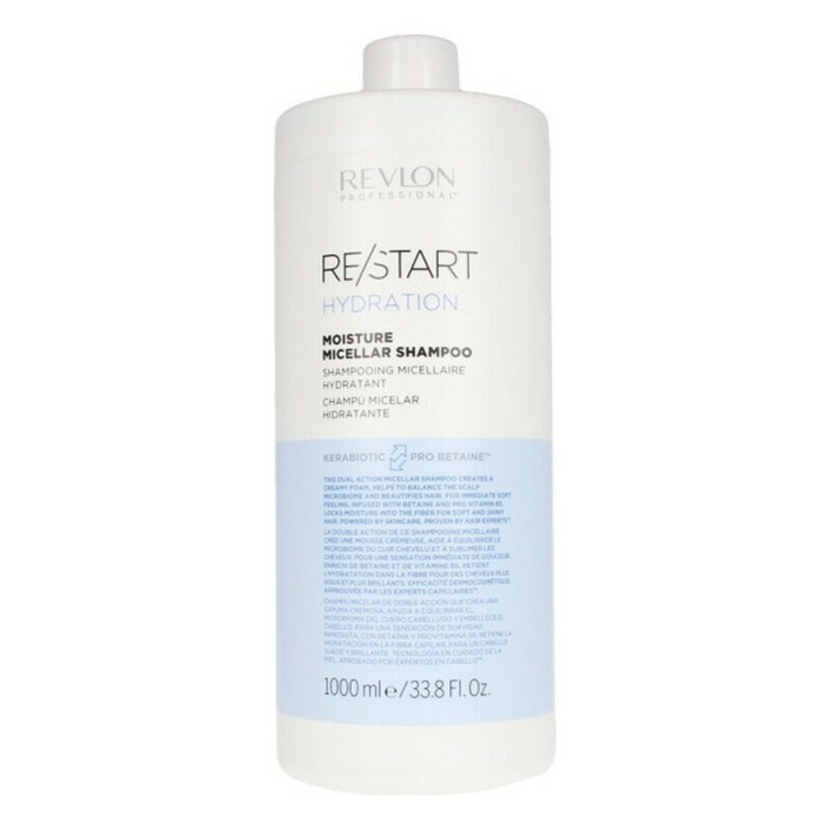 Moisturizing Shampoo Re-Start Revlon 250 ml 1 L shampooflaske