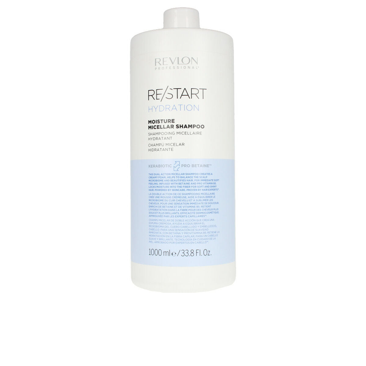 Moisturizing Shampoo Re-Start Revlon 250 ml 1 L shampooflaske