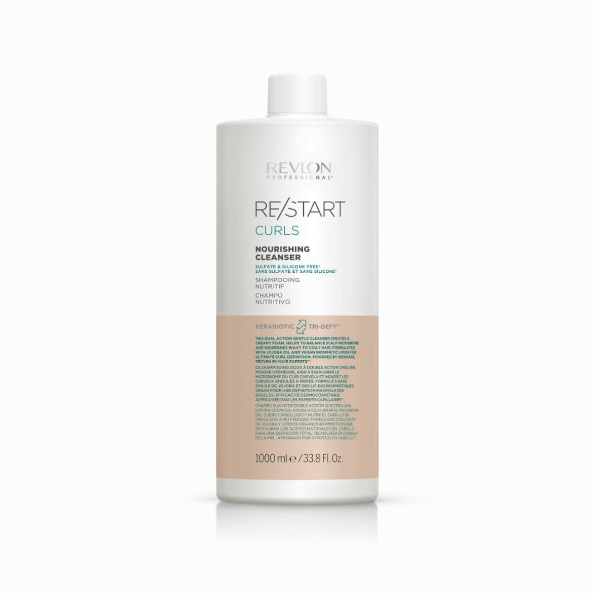 Shampoo til krøllet hår Revlon Re-start Curls 1 L Cleaner for Women shampooflaske