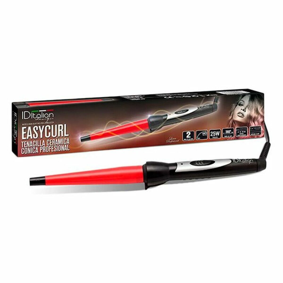 Curling Tong Easy Curl Id Italiensk Easy Curl (1 enhed) produktemballage