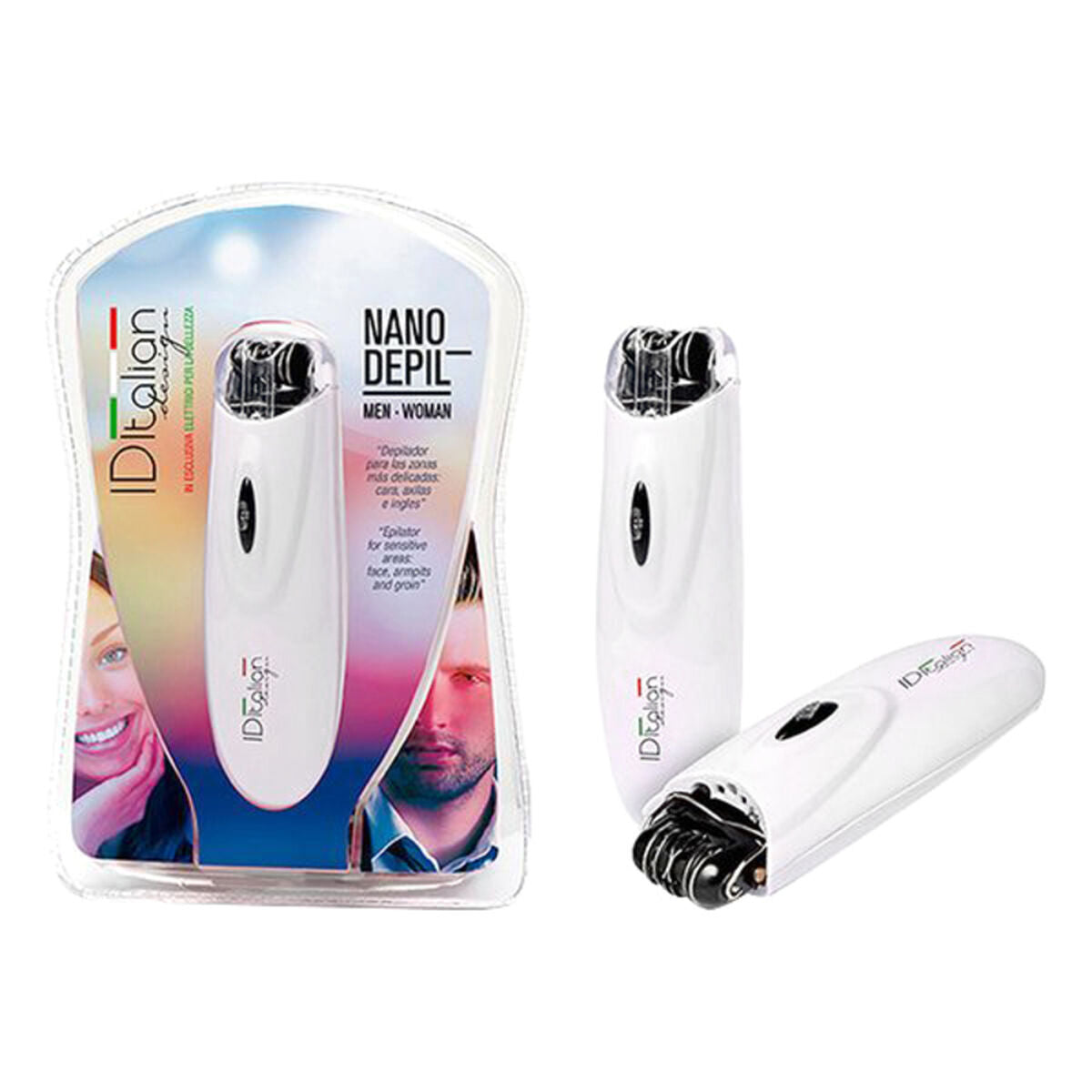 Electric Hair Remover Nano Id Italiensk produktemballage