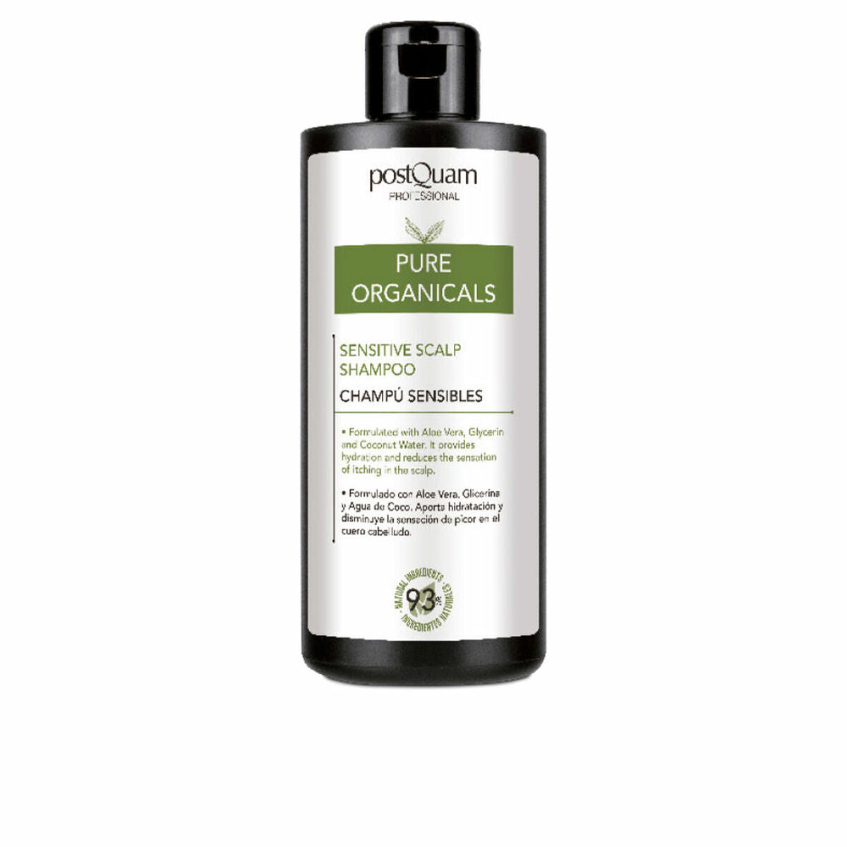 Shampoo Postquam Pure Organicals 400 ml til kvinder shampooflaske