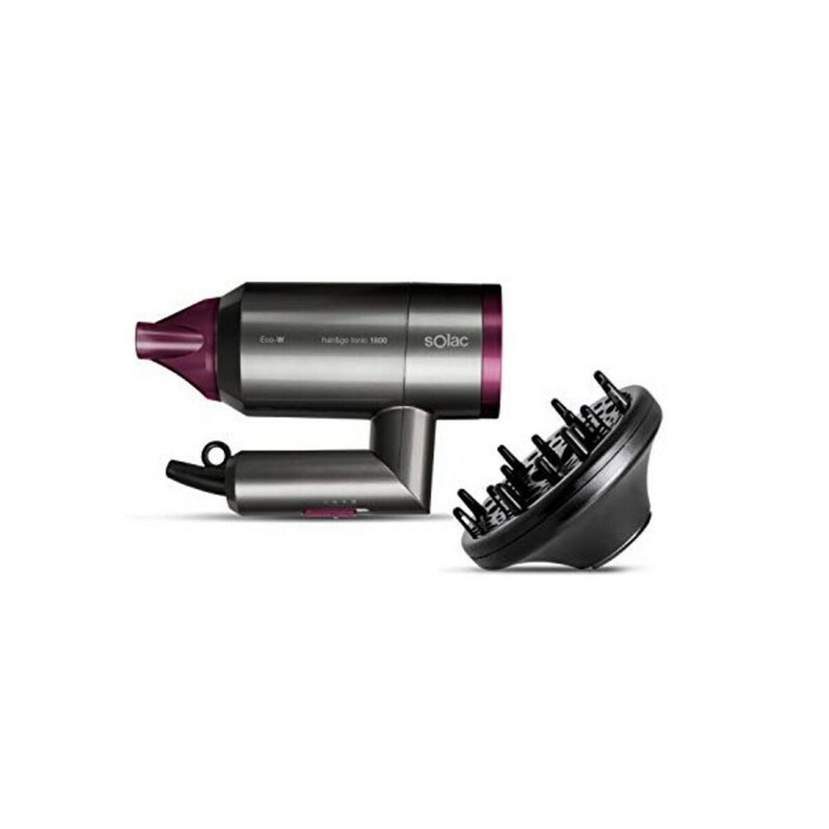 Hårtørrer Solac Hair&Go Ionic Foldbar produktemballage