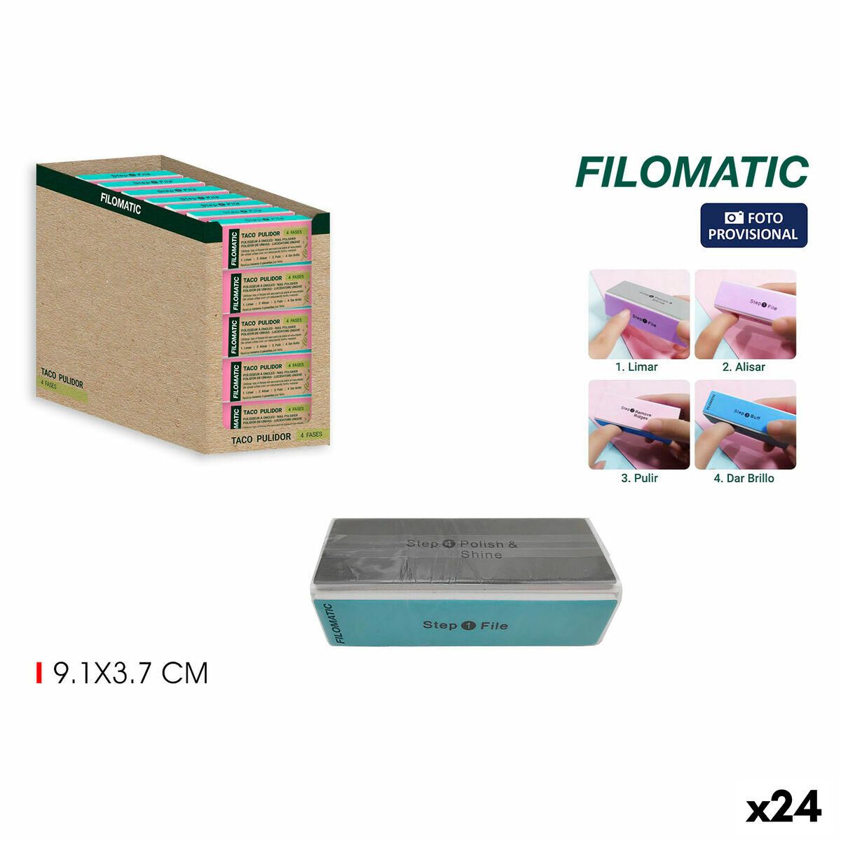 Neglefil Filomatic Multifunktions (24 enheder) produktemballage
