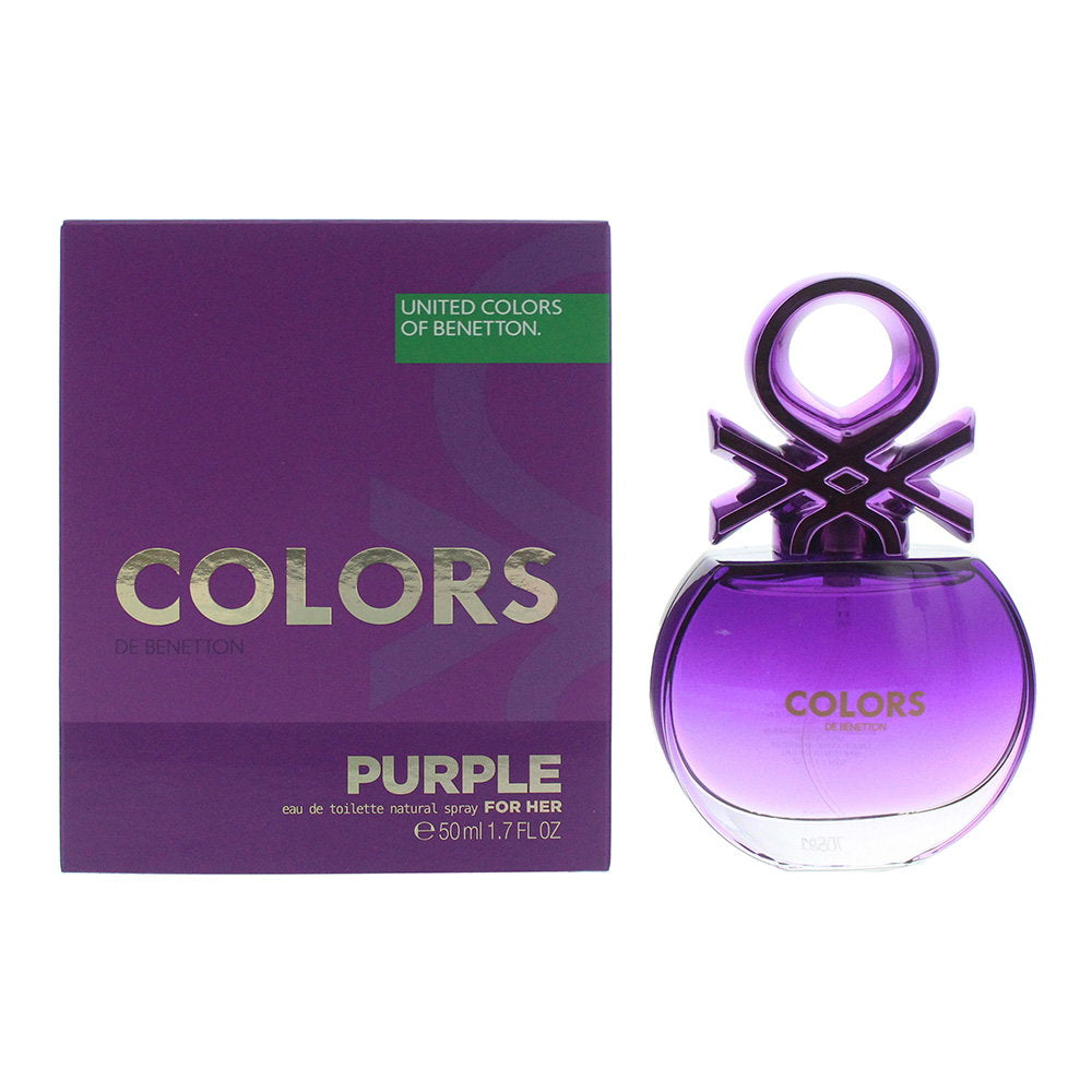Benetton, Colors Purple, Eau De Toilette, For Women, 50 ml