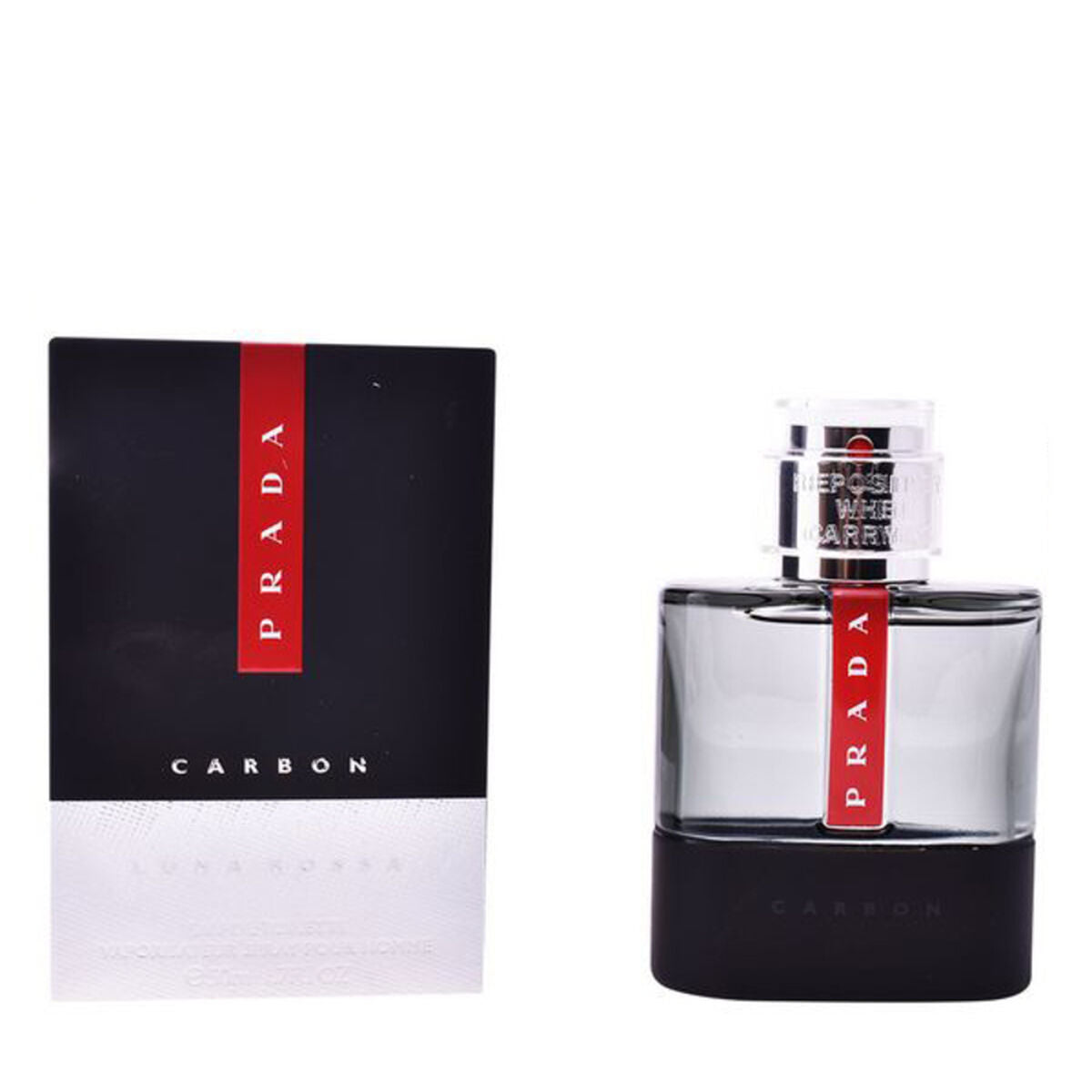 Herreparfume Prada Luna Rossa Carbon EDT 50 ml til mænd flaske