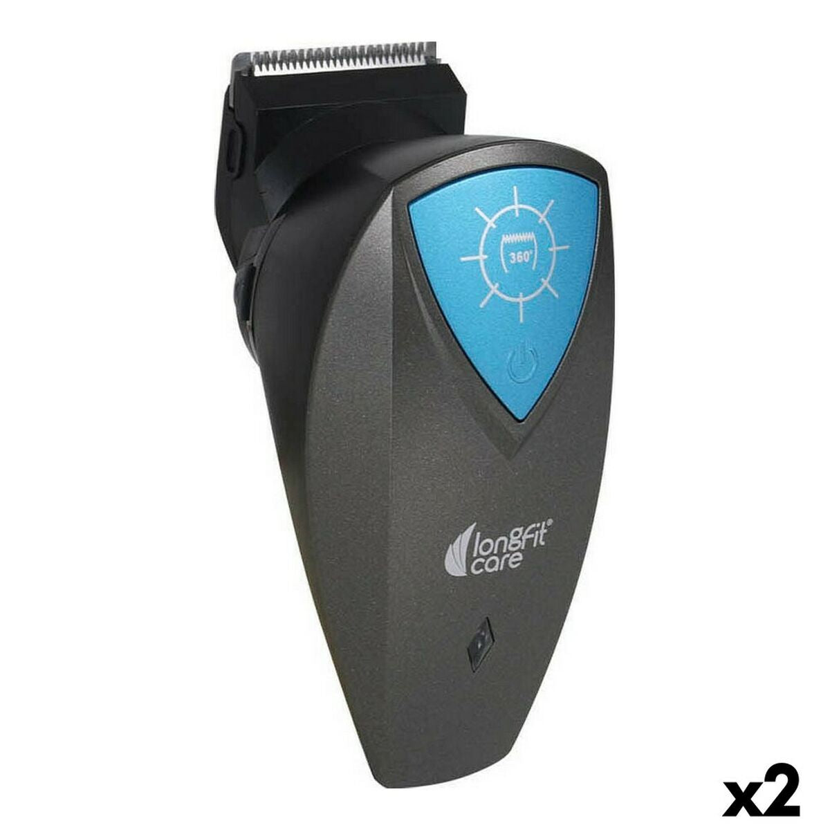 Hårklippere LongFit Care 360° roterende hoved (2 enheder) produktemballage