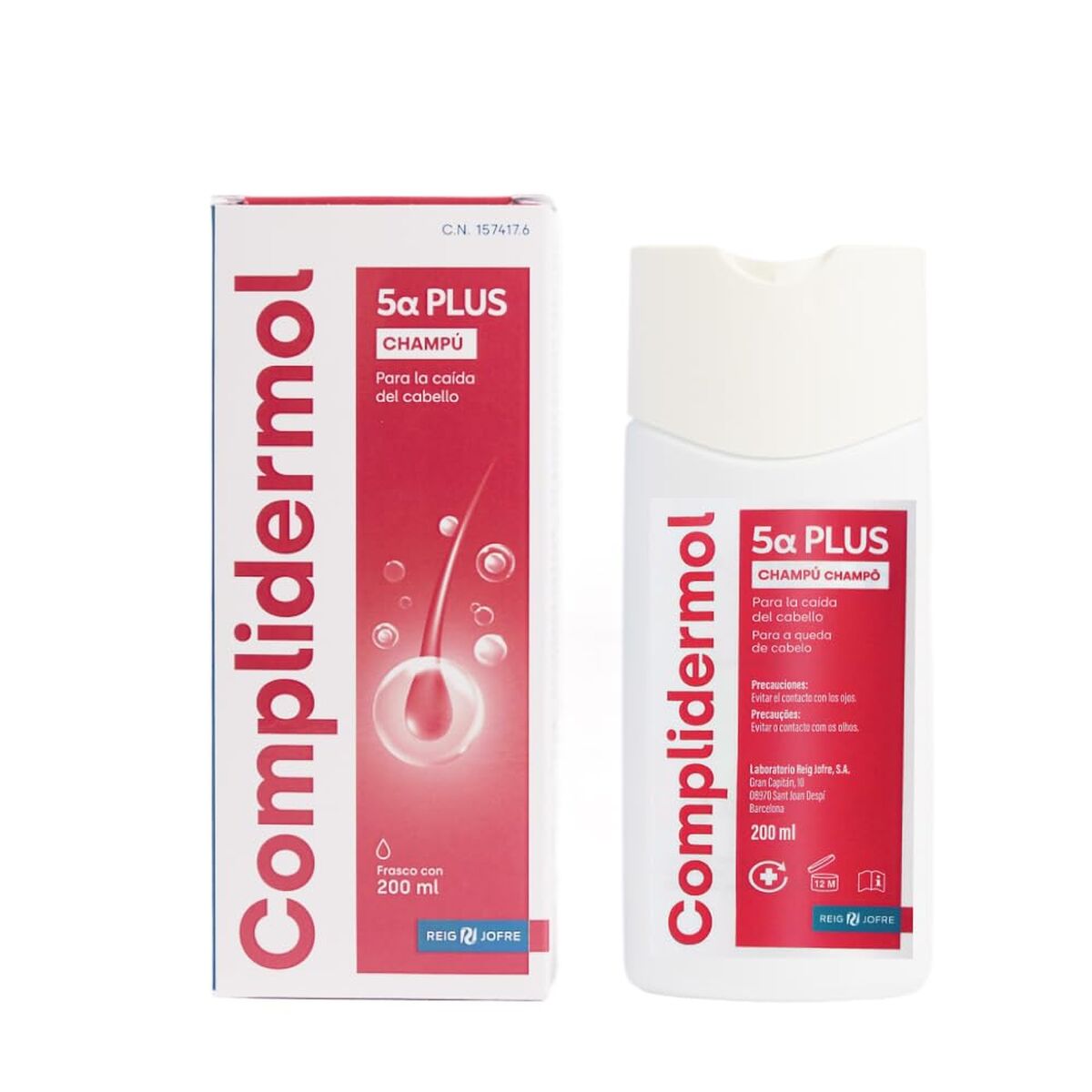 Shampoo Complidermol 200 ml shampooflaske