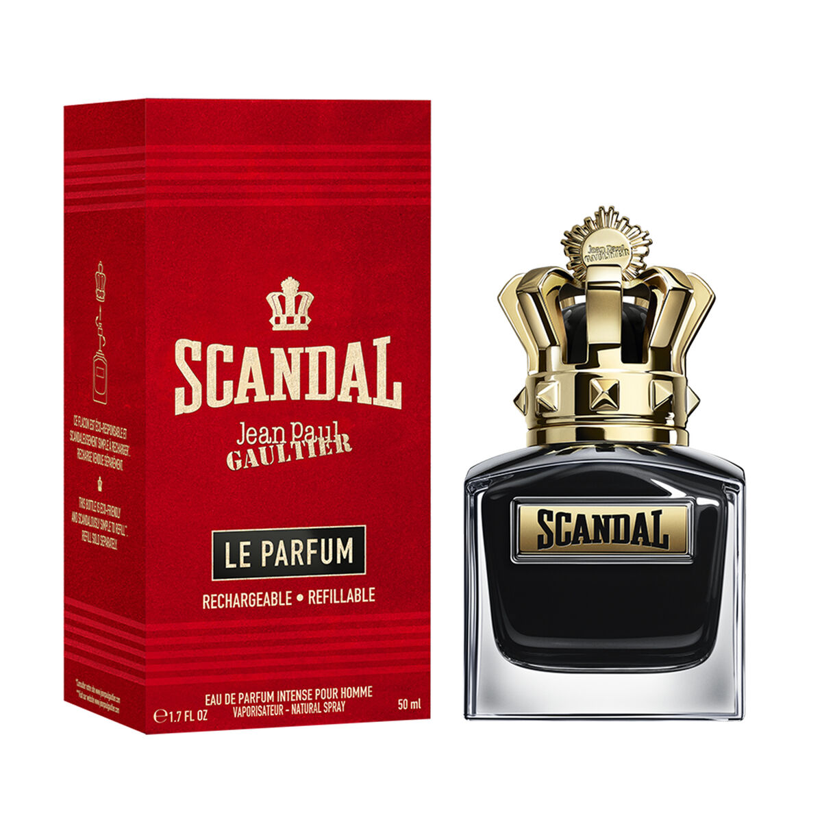 Herreparfume Jean Paul Gaultier EDP Scandal Le Parfum Pour Homme 50 ml til mænd flaske