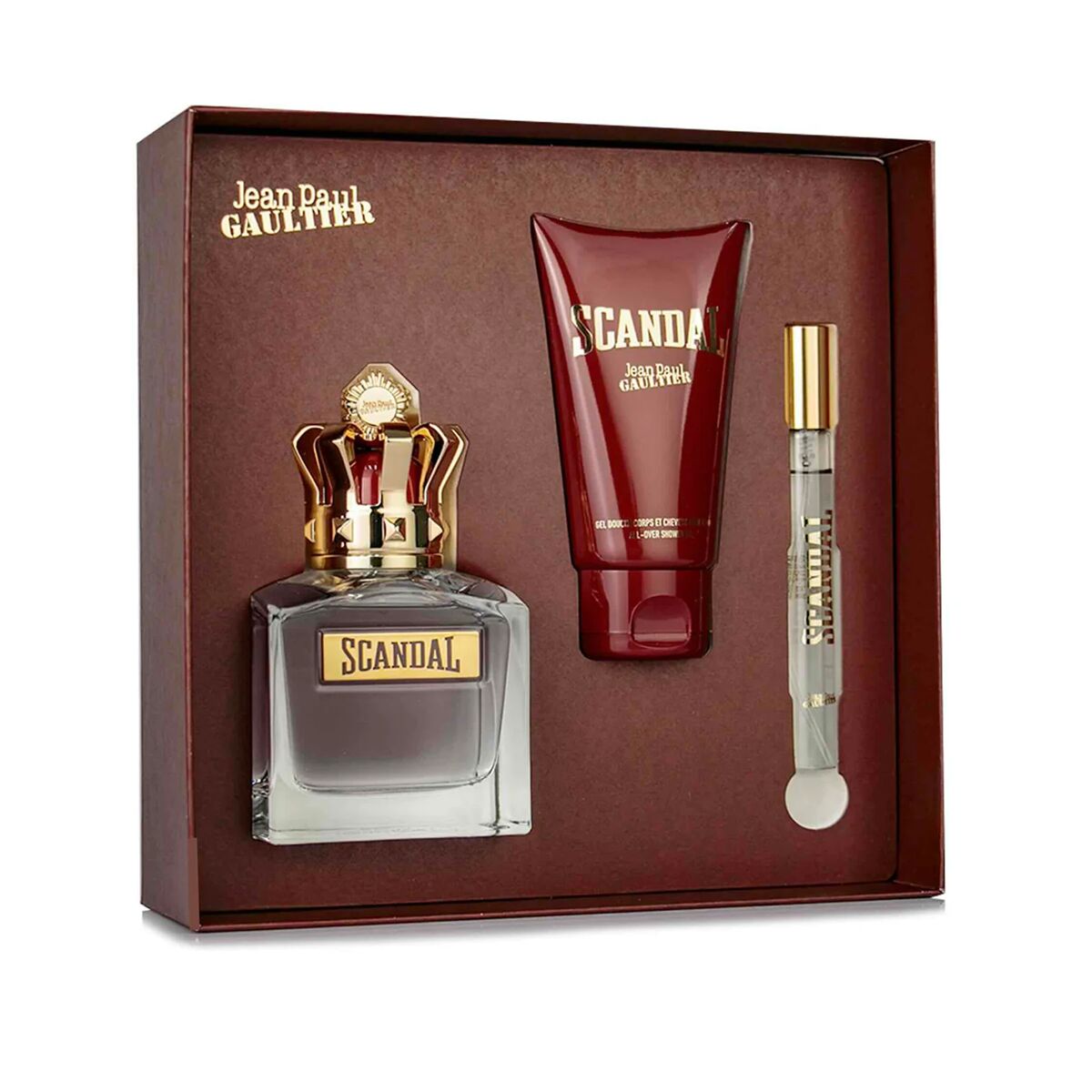 Herreparfumesæt Jean Paul Gaultier Scandal Pour Homme til mænd produktemballage