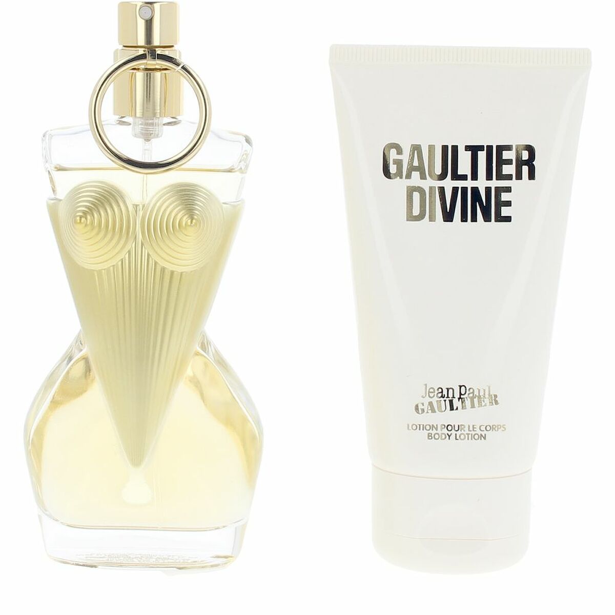 Dameparfumesæt Jean Paul Gaultier DIVINE 3 stykker til kvinder produktemballage