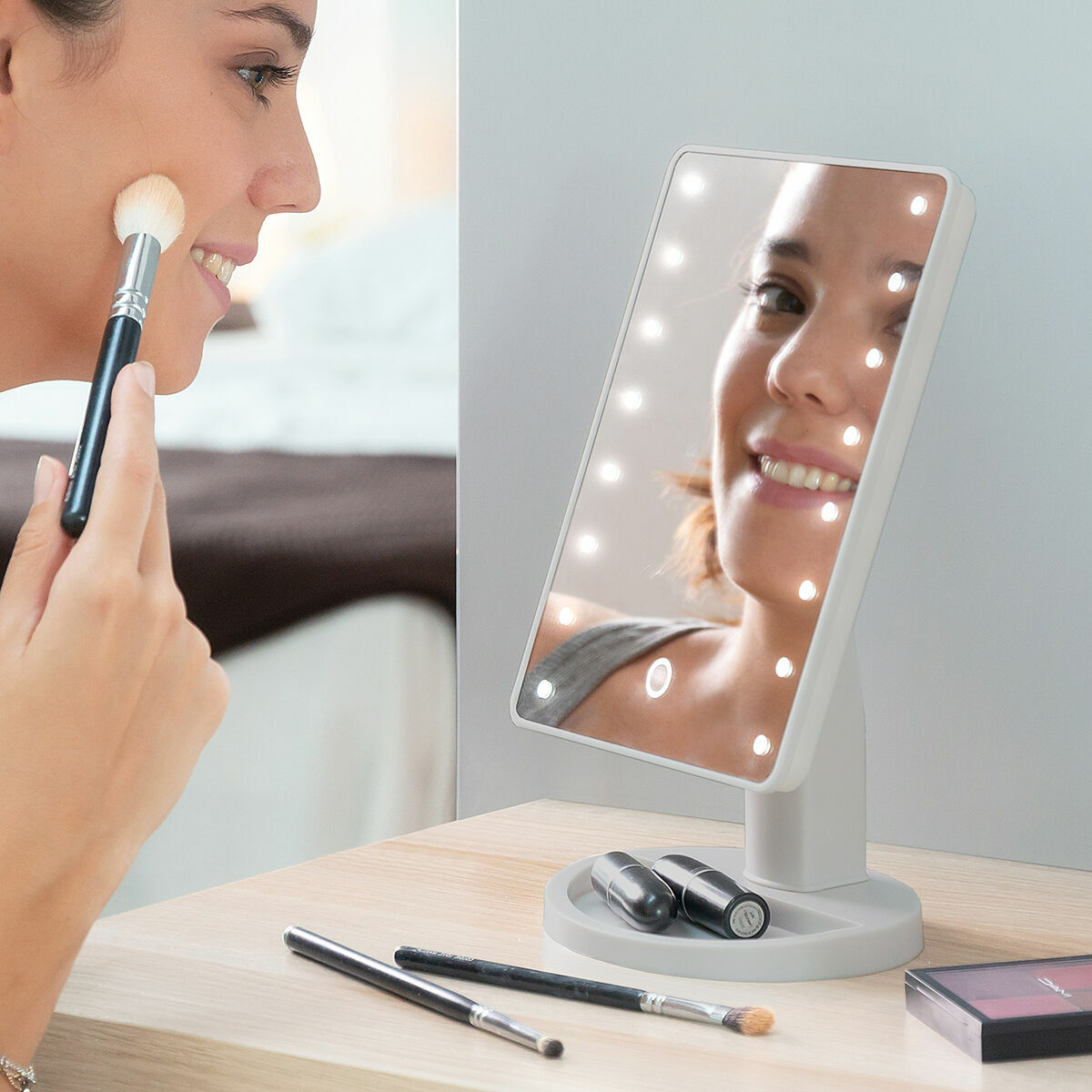 Bordplade Touch LED Spejl Perflex InnovaGoods produktemballage