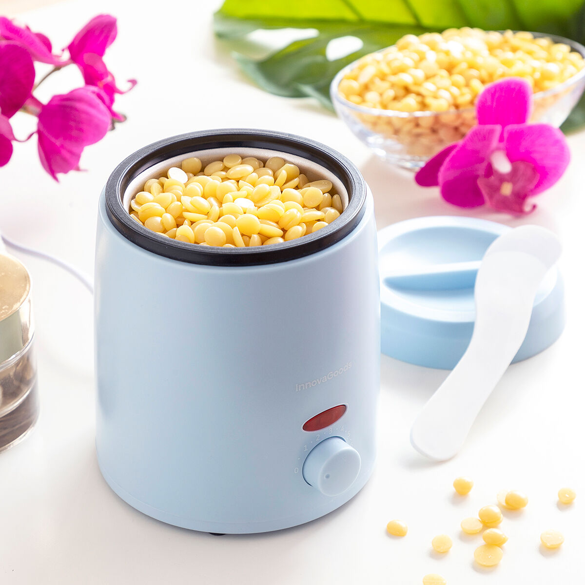 Voksvarmer til hårfjerning Warmex InnovaGoods hårvoksemballage