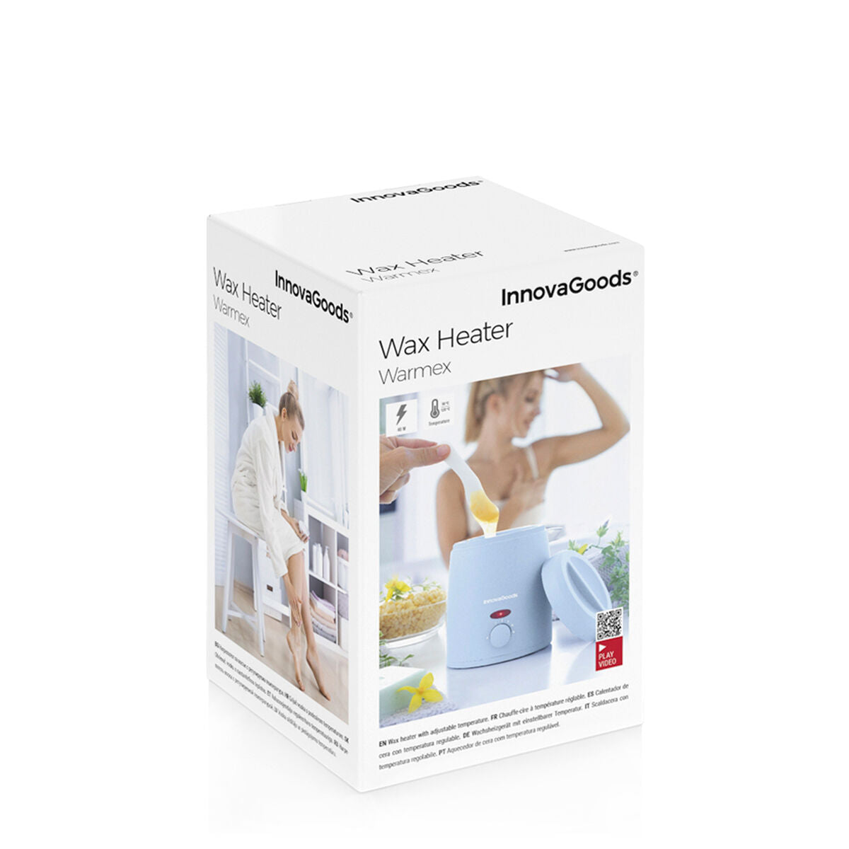 Voksvarmer til hårfjerning Warmex InnovaGoods hårvoksemballage