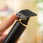 Professionel genopladelig hårklipper med tilbehør Triher InnovaGoods produktemballage