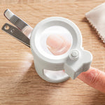 Negleklippere med LED-lys, forstørrelsesglas og File Clail InnovaGoods produktemballage
