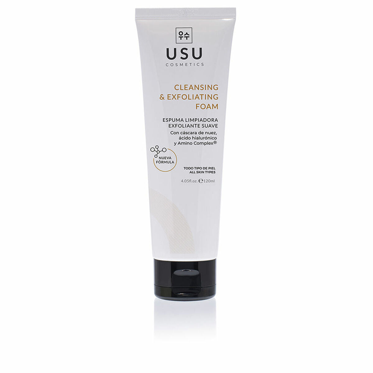 Cleansing Foam USU Cosmetics Amino 120 ml Exfoliant for Women produktemballage