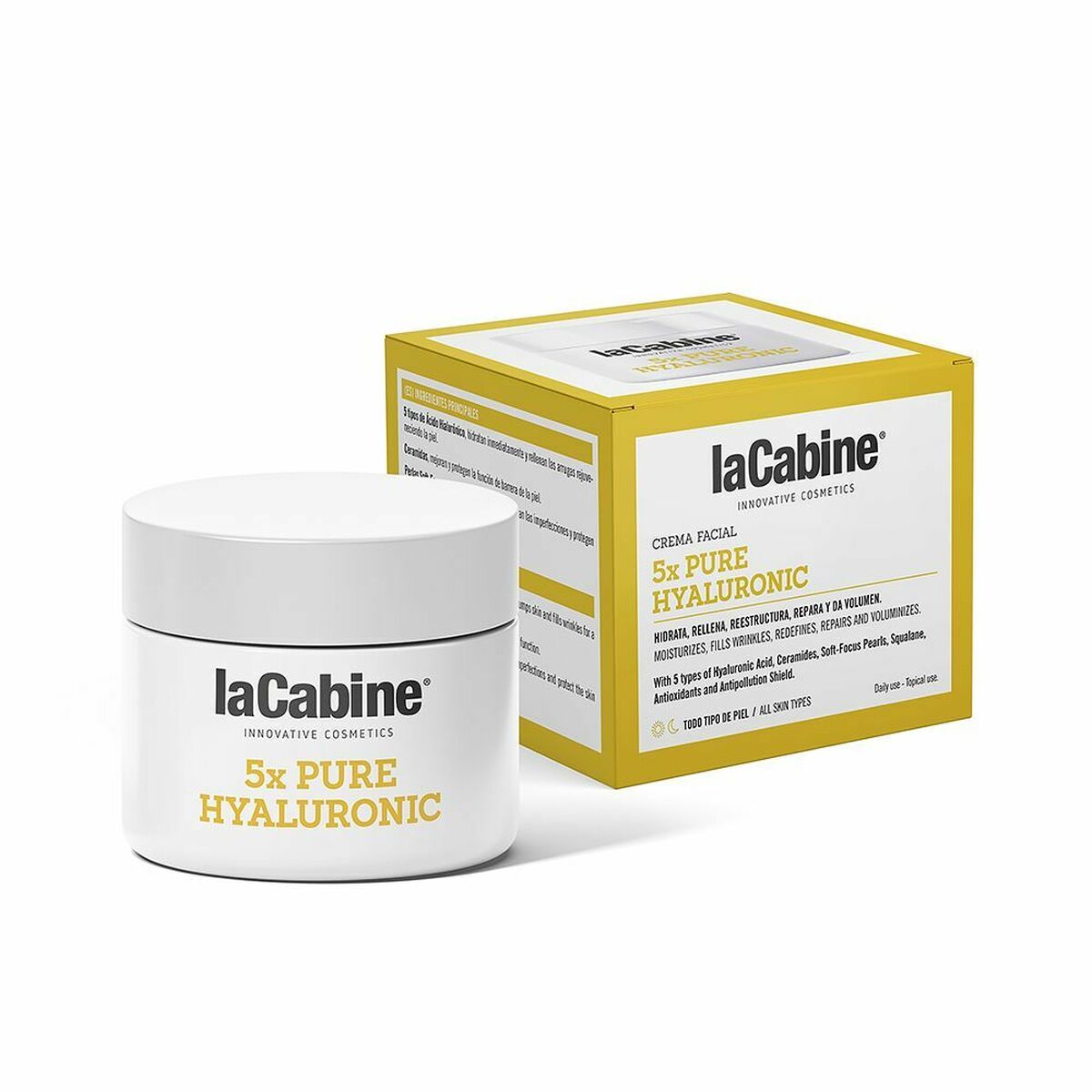 Anti-Ageing Cream laCabine X Pure Hyaluronic 50 ml til kvinder hudplejeemballage
